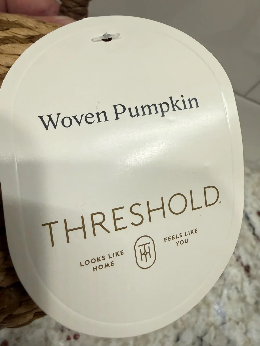 Threshold Fall Decor: Medium & Small Woven Pumpkin Decor Set - Both NWT